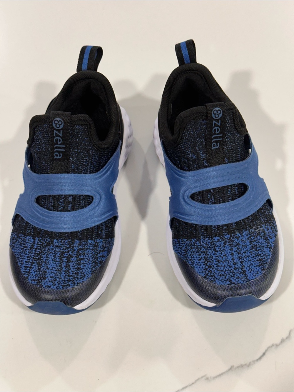 Zella Kids Blue and Black Slip-On Athletic Sneakers